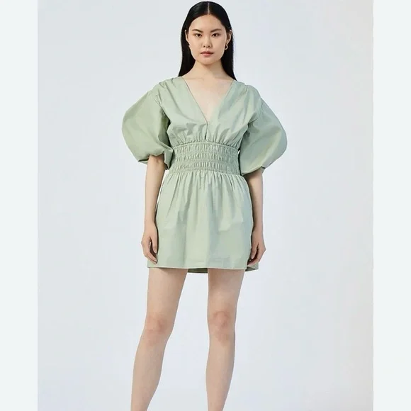 SUBOO Shia Sheered Waist Mini Dress Size X-Large - Picture 1 of 16